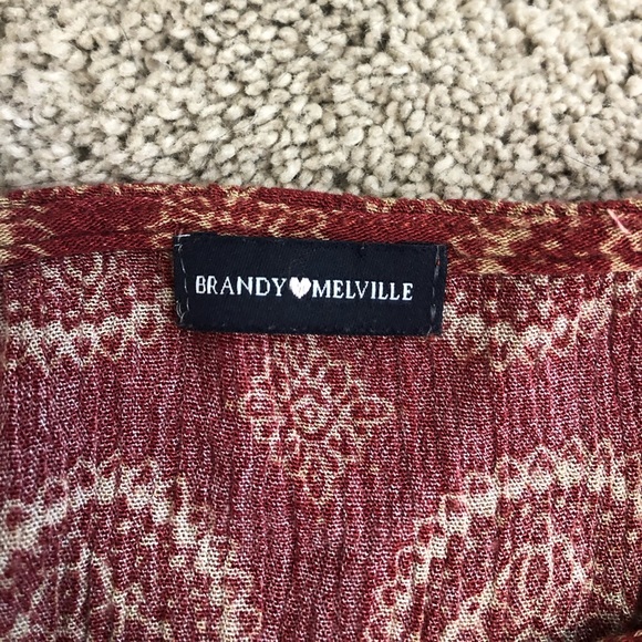 Brandy Melville Red Medallion Kiara Top - Picture 8 of 8